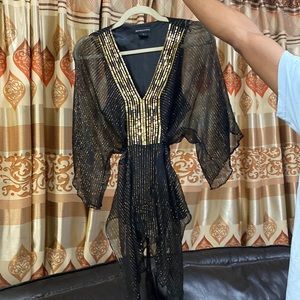 Gold Sequin fairy top large